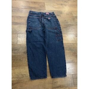 Vintage Y2k Ecko Unltd. Wide Leg Carpenter Jeans 33x30 Navy Blue Denim Skater